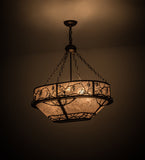 30"L Whispering Pines Mission Oblong Inverted Pendant