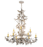 36"W Le Printemps 8 Lt Floral Chandelier