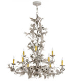36"W Le Printemps 8 Lt Floral Chandelier