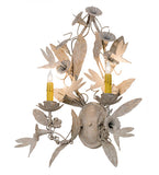 20"W Le Printemps 2 Lt Floral Wall Sconce