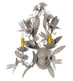 20"W Le Printemps 2 Lt Floral Wall Sconce