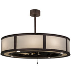 45"W Smythe Craftsman Chandel-Air Ceiling Fan