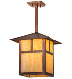 12"Sq Seneca "T" Mission Pendant