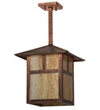 12"Sq Seneca "T" Mission Pendant