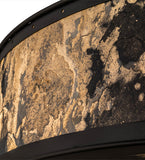 44"W Smythe Quarrystone Chandel-Air Fan