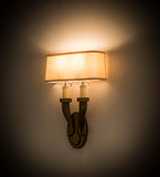 12"W Bancroft 2 Lt Traditional Wall Sconce