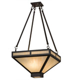 18"Sq Whitewing Modern Inverted Pendant