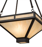 18"Sq Whitewing Modern Inverted Pendant