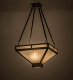 18"Sq Whitewing Modern Inverted Pendant