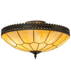 20"W Vincent Honeycomb Victorian Flushmount