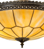 20"W Vincent Honeycomb Victorian Flushmount