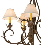 46"W Alexandria 15 Lt Victorian Fabric Chandelier