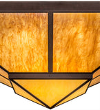 72"Sq Zephyrine Mission Contemporary Flushmount