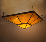 72"Sq Zephyrine Mission Contemporary Flushmount