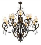 54"W Ingrid 12 Lt Victorian Chandelier