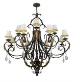 54"W Ingrid 12 Lt Victorian Chandelier