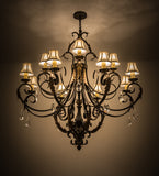 54"W Ingrid 12 Lt Victorian Chandelier