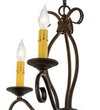 18"W Sienna 3 Lt Victorian Chandelier