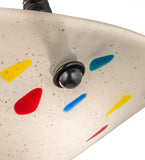 14"W Metro Fusion Davis Modern Semi-Flushmount