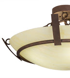 30"W Covina Contemporary Semi-Flushmount