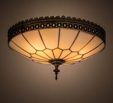 15"W Vincent Honeycomb Victorian Flushmount