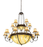 74"W Commerce Sportsman 15 Lt Two Tier Lodge Chandelier