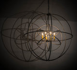 43"W Atomic Energy 8 Lt Chandelier