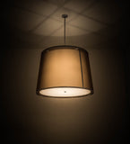 42"W Contemporary Cilindro Textrene Tapered Pendant