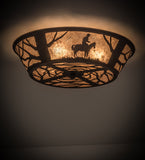 22"W Cowboy Southwest Flushmount