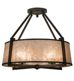 31"W Cilindro Lucy 4 Lt Mission Semi-Flushmount