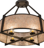 31"W Cilindro Lucy 4 Lt Mission Semi-Flushmount