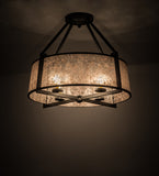 31"W Cilindro Lucy 4 Lt Mission Semi-Flushmount