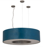 36"W Cilindro Hickory Contemporary Pendant