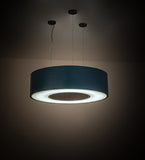 36"W Cilindro Hickory Contemporary Pendant