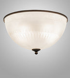 18"W Ovum Aquinum Flushmount