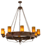 60"W Parnella 10 Lt Rustic Lodge Chandelier
