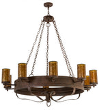 60"W Parnella 10 Lt Rustic Lodge Chandelier