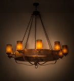 60"W Parnella 10 Lt Rustic Lodge Chandelier