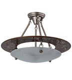 20"W Metro Super Nova Contemporary Semi-Flushmount