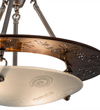 20"W Metro Super Nova Contemporary Semi-Flushmount