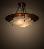 20"W Metro Super Nova Contemporary Semi-Flushmount