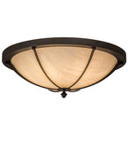 30"W Dominga Traditional Flushmount