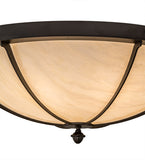 30"W Dominga Traditional Flushmount