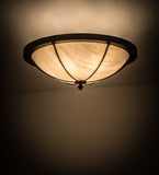 30"W Dominga Traditional Flushmount