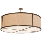 54"W Cilindro Textrene Modern Pendant