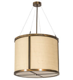 24"W Cilindro Textrene Traditional Pendant
