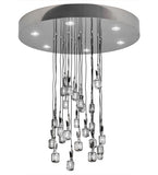 48"W Phonic 24 Lt Contemporary Cascading Pendant