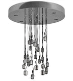 48"W Phonic 24 Lt Contemporary Cascading Pendant