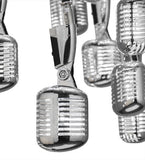 48"W Phonic 24 Lt Contemporary Cascading Pendant