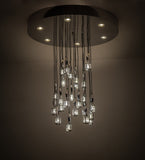 48"W Phonic 24 Lt Contemporary Cascading Pendant